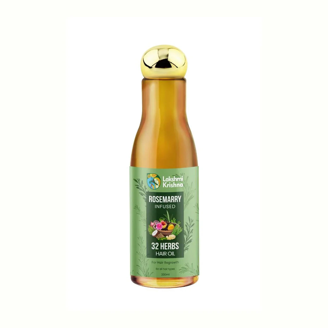 Lakshmi Krishna Naturals 32 Herbs Hair Oil for Hair Regrowth -200 ml image 3