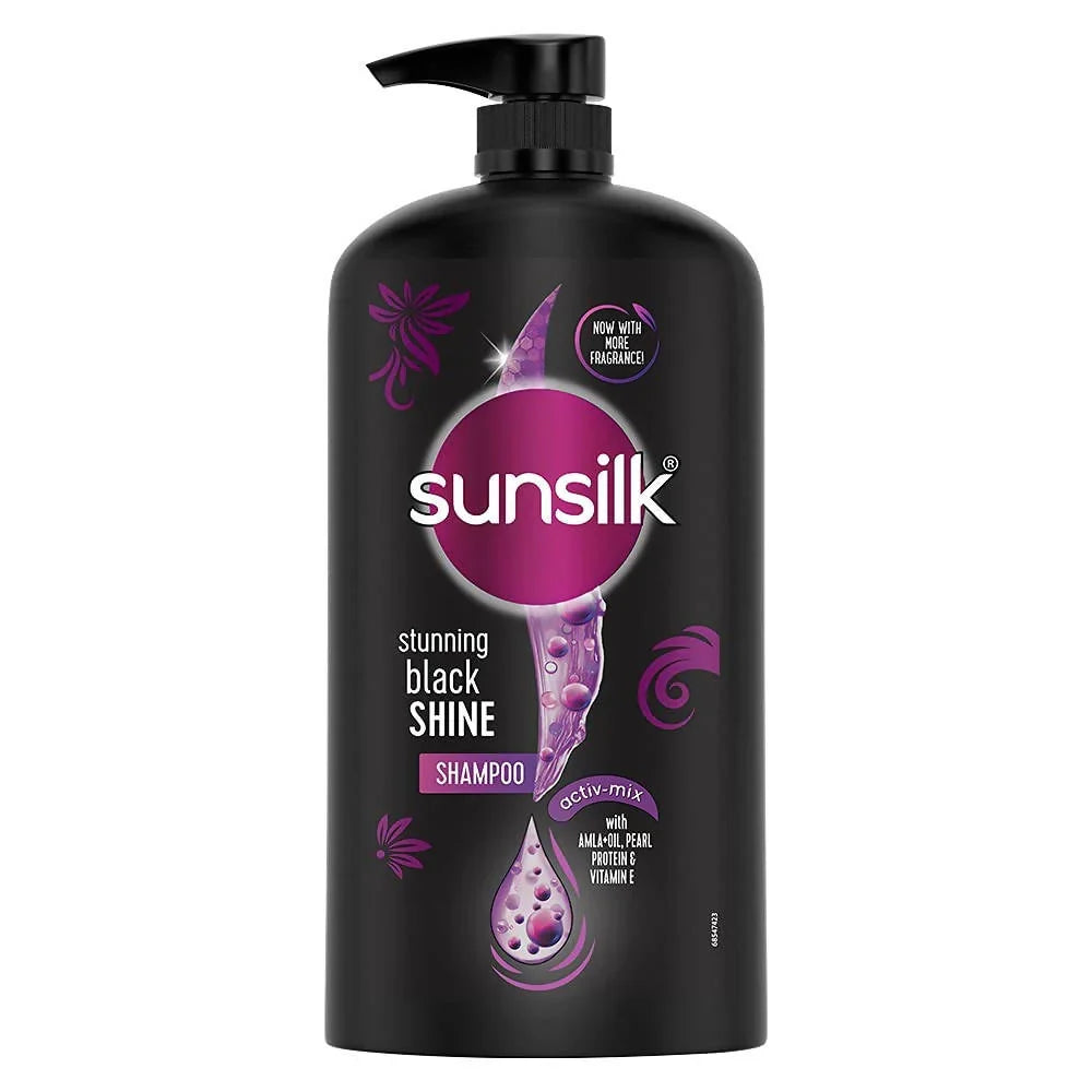 Sunsilk Stunning Black Shine Shampoo -1 L