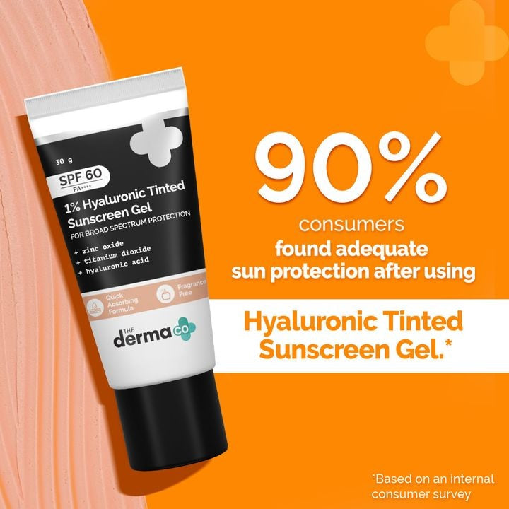 1% Hyaluronic Tinted Sunscreen Gel & PA++++ for Broad Spectrum Protection - 30g image 7