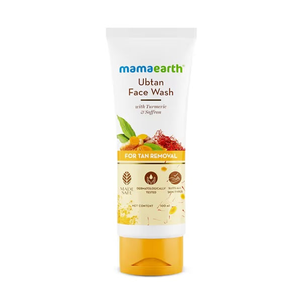 Ubtan Face Wash with Turmeric & Saffron for Tan Removal – 100ml image 7