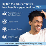 Man Matters Biotin Hair Gummies (90N) 100% Vegan & Gut Friendly image 7