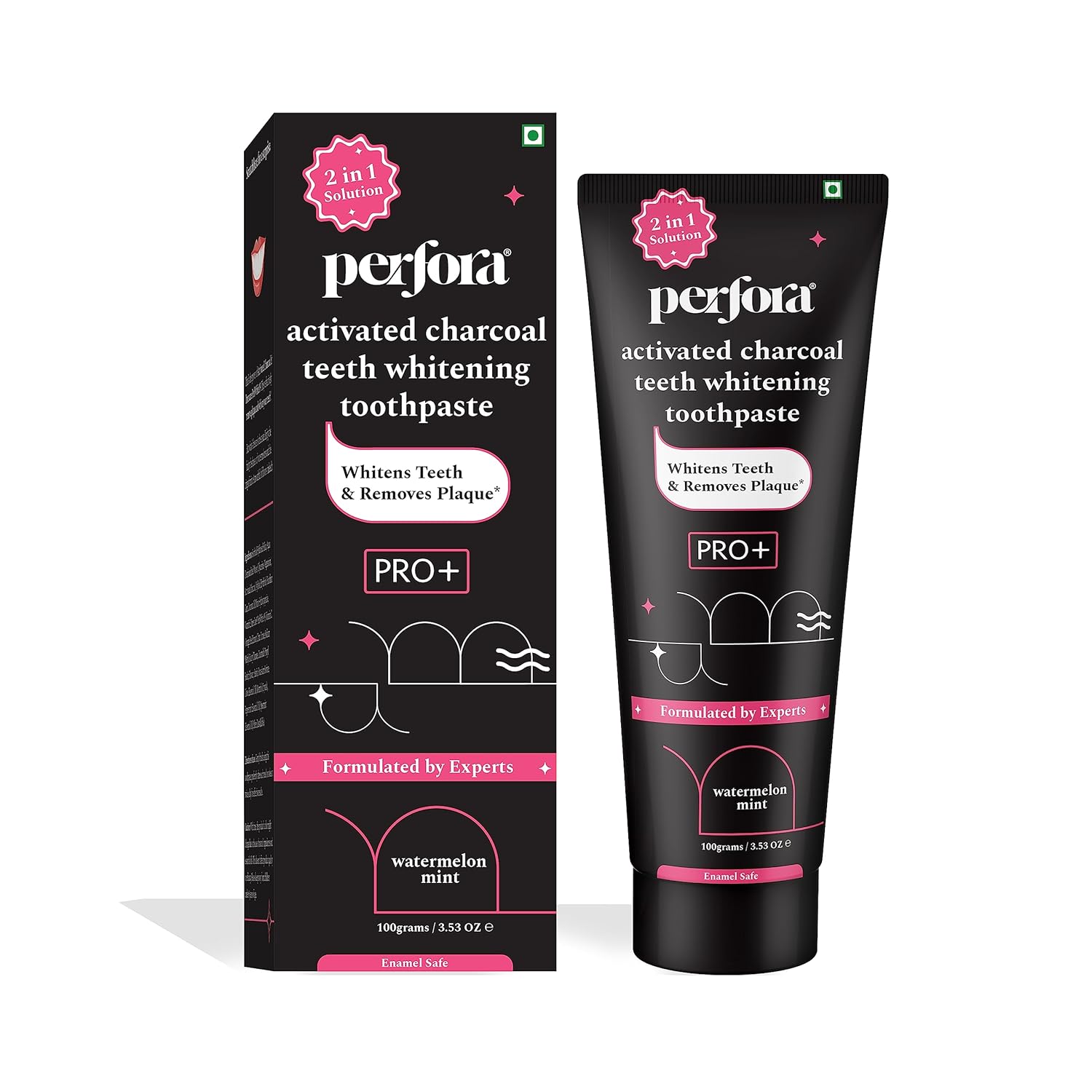 Perfora Activated Charcoal Whitening Toothpaste - 100 gms image 3