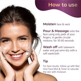 Pilgrim Vino Basic Face Care Combo   Red Vine Extract Face Wash 100ml, Day Cream SPF 30 50gm image 4