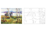 Scholars Hub Best Scenery In Water Colour Book- Vol-1, Vol 2 ( Set Of 2 Books) | 40 Pages (image 4)