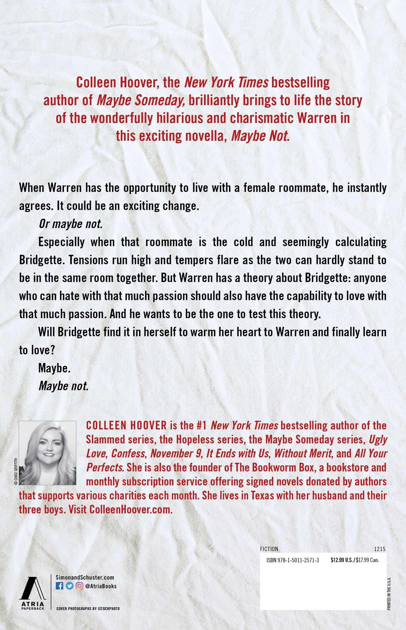 Maybe Not: A Novella Paperback image 3
