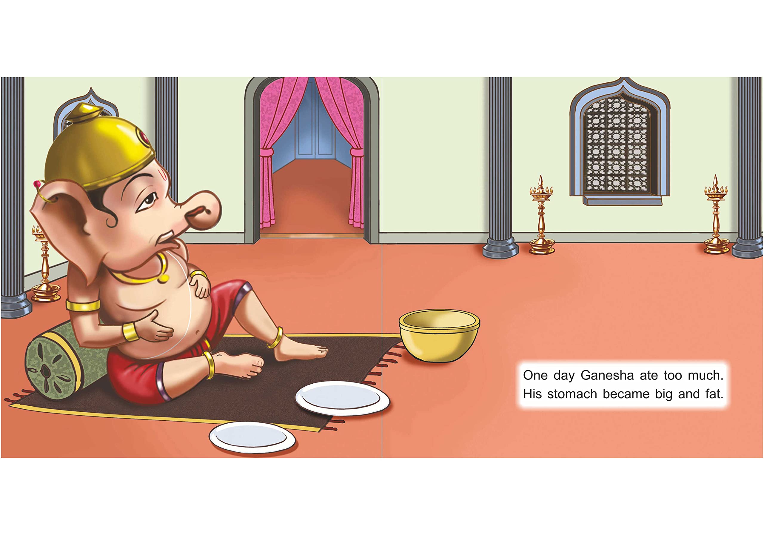 Scholars Hub Mythological Story Books For Kids- Readers Nook Series -Ganesha And The Moon-1, Krishna And The Fruit…
