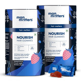 Man Matters Biotin Hair Gummies (90N) 100% Vegan & Gut Friendly image 3