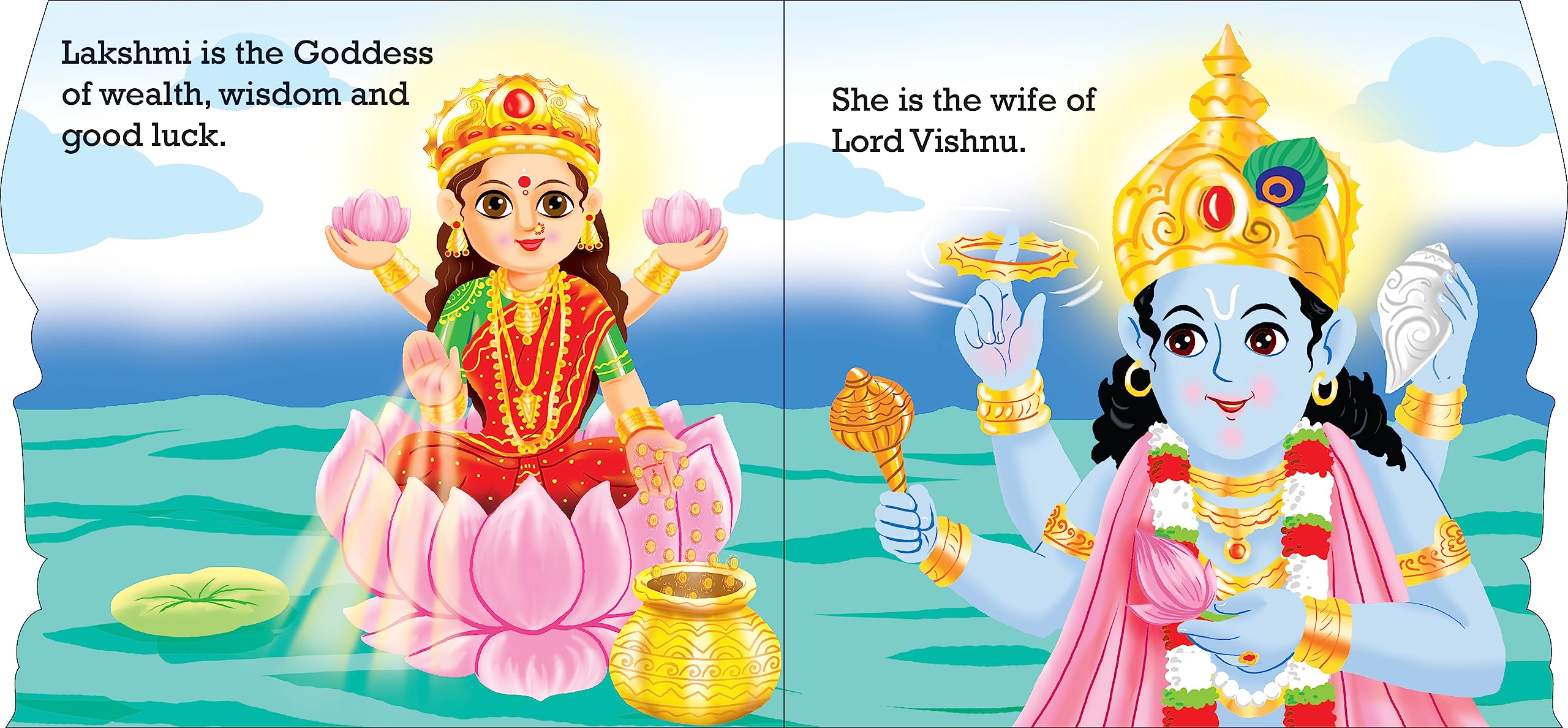 Blessings Forever-Goddess Lakshmi (Die-Cut Board Book) – Scholars Hub (image 2)