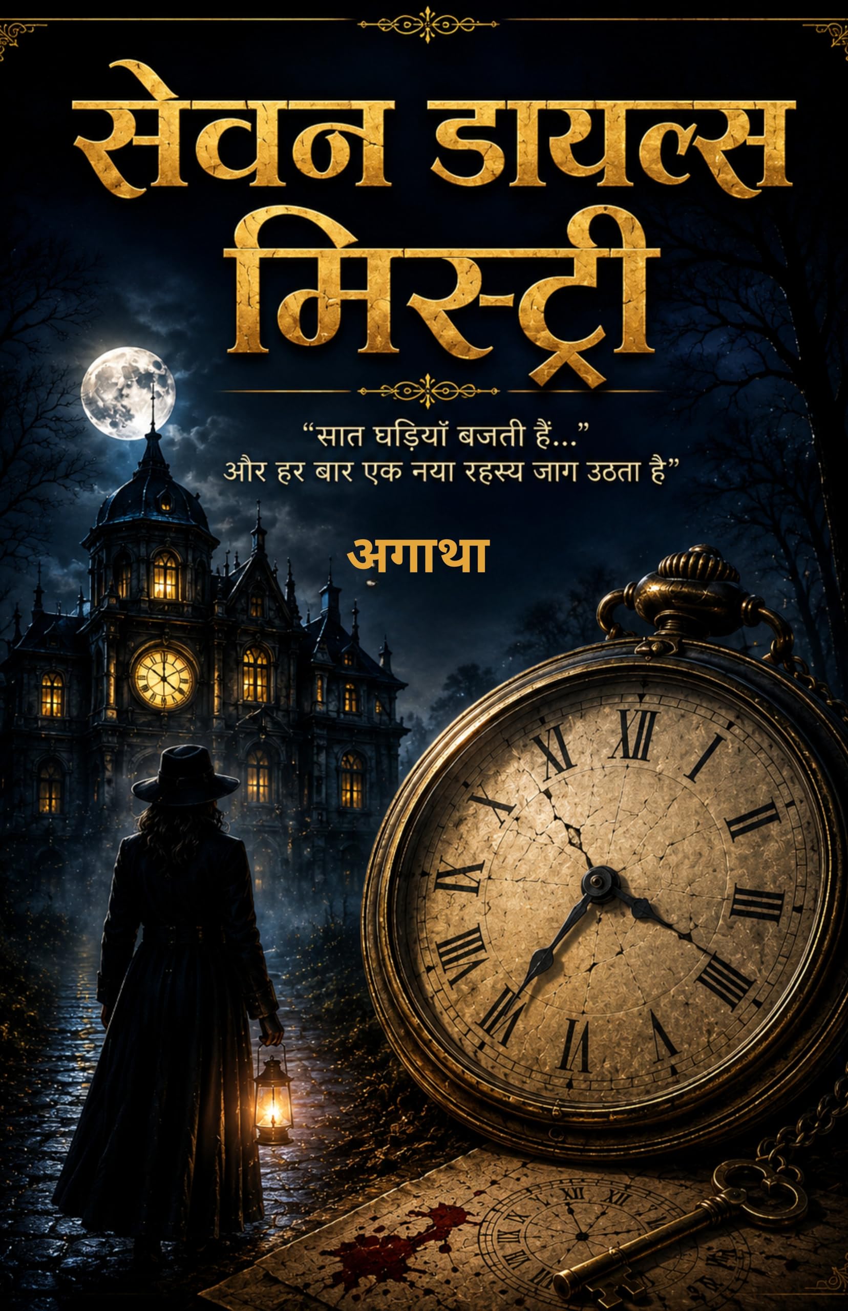 Seven Dials Mystery in Hindi सेवन डायल्स मिस्ट्री (सचित्र और परिशोधित) “सात घड़ियाँ बजती हैं... और हर बार एक नया रहस्य जाग…