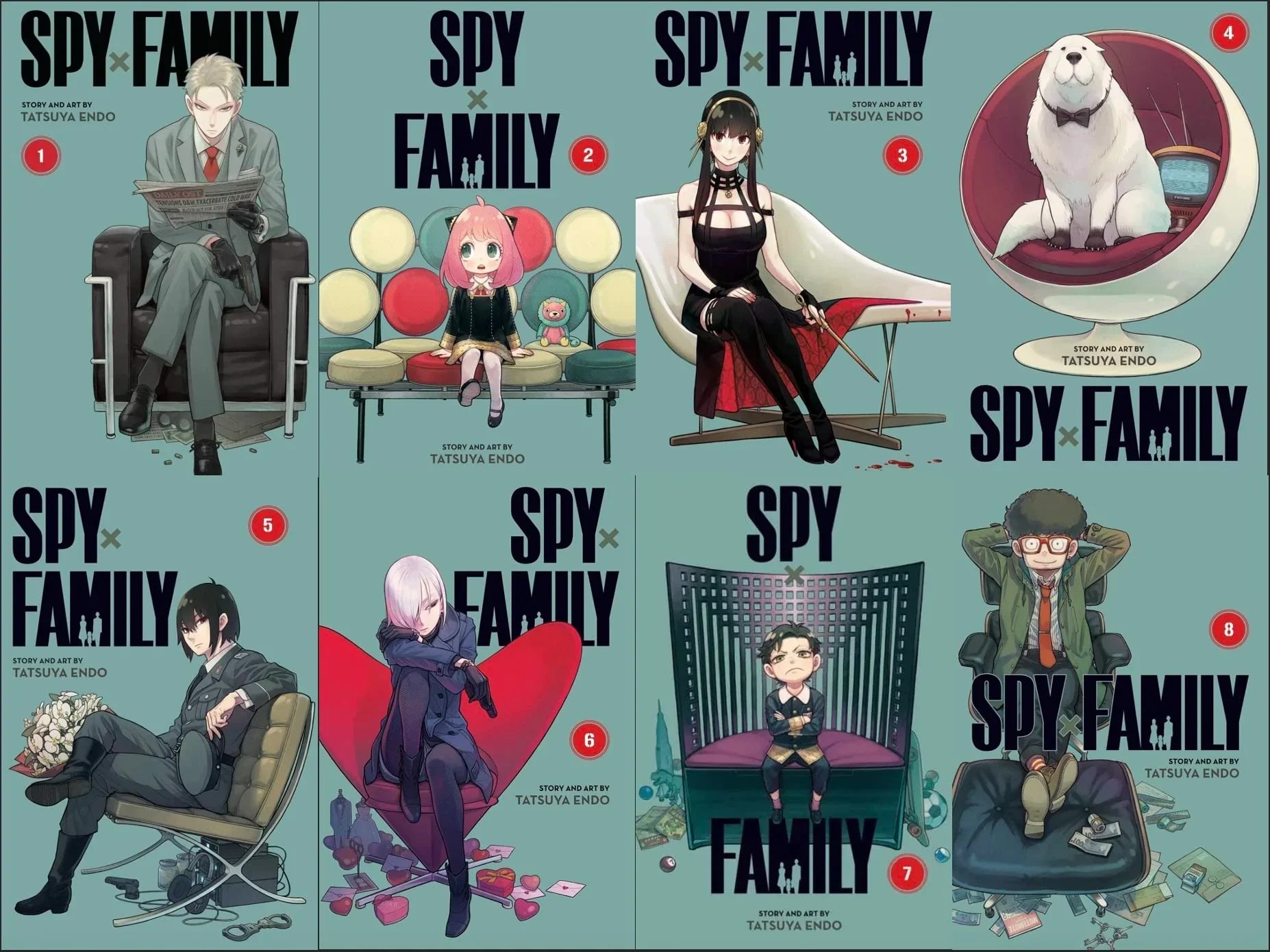 Spy x Family Vol. 1-8 Bundle Set (8 Book Collection) Paperback
