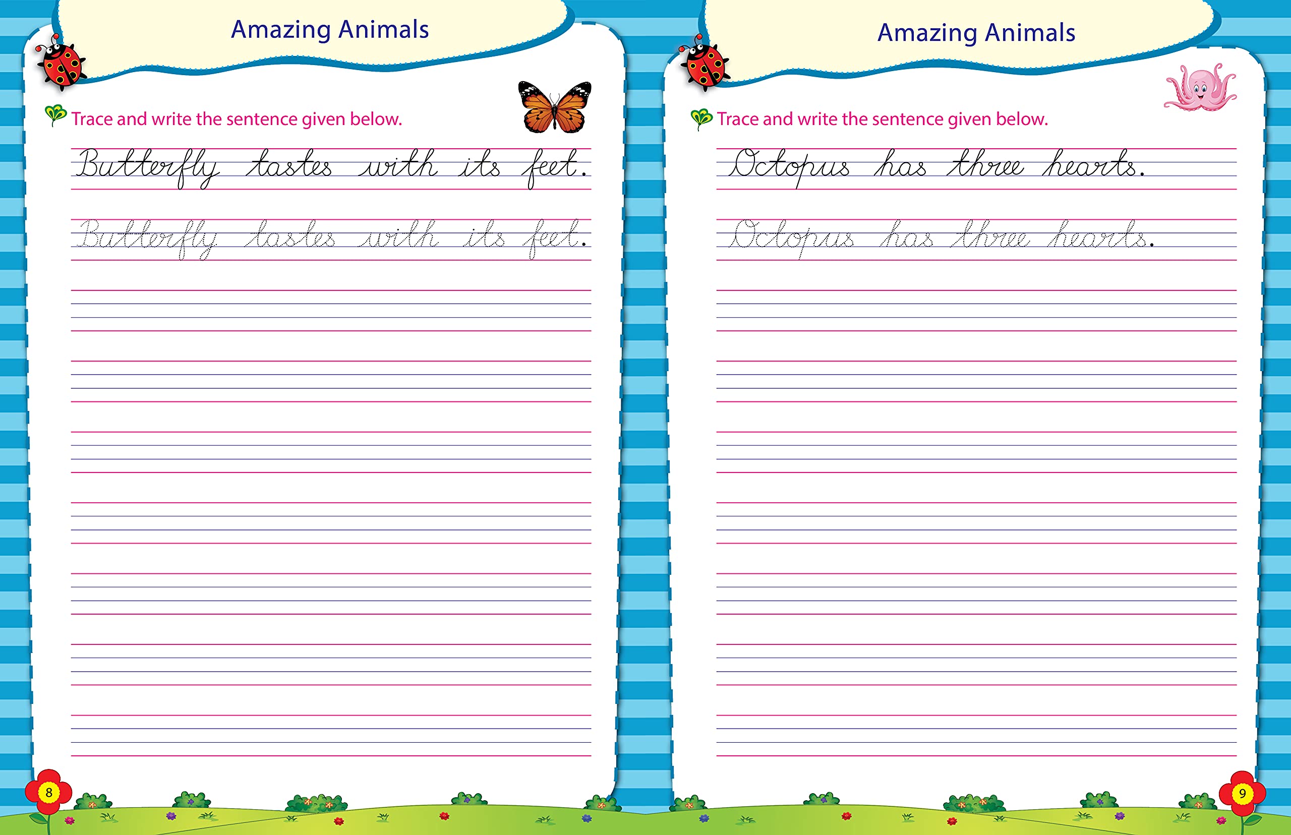 Scholars Hub Cursive Writing Books Combo (Vol. 2,3) (For Ages 6-8)-Sentences | Pack Of 2 Books (image 3)