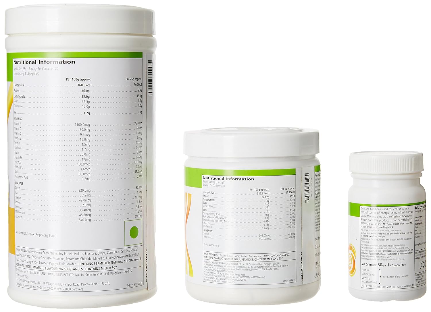 herbalife F 1 Mango ,  Protein Powder And Afresh Lemon image 2
