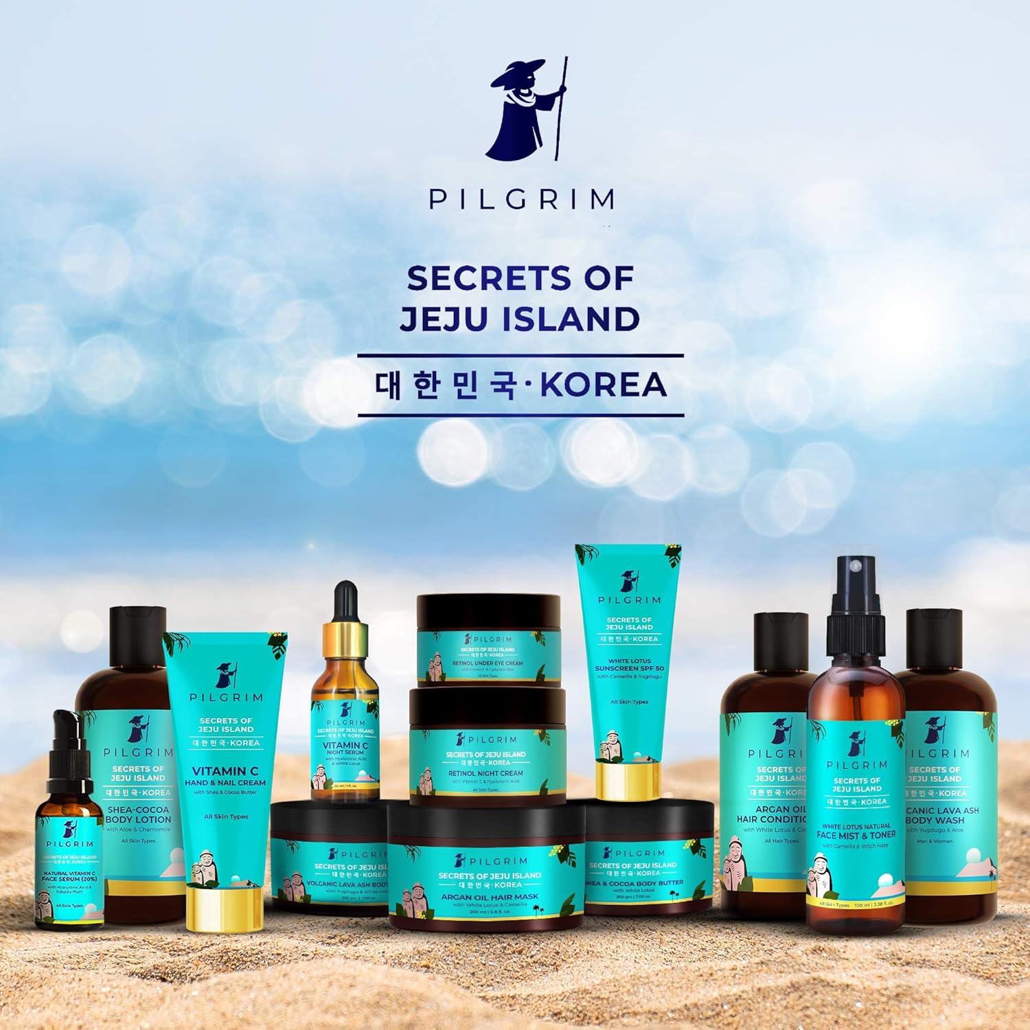 Pilgrim  Jeju  Shampoo, Argan Oil Hair Mask,Argan Oil Hair Conditioner 200ml image 6