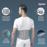 TYNOR Lumbo Sacral Belt, Grey, XL, 1 Unit image 4