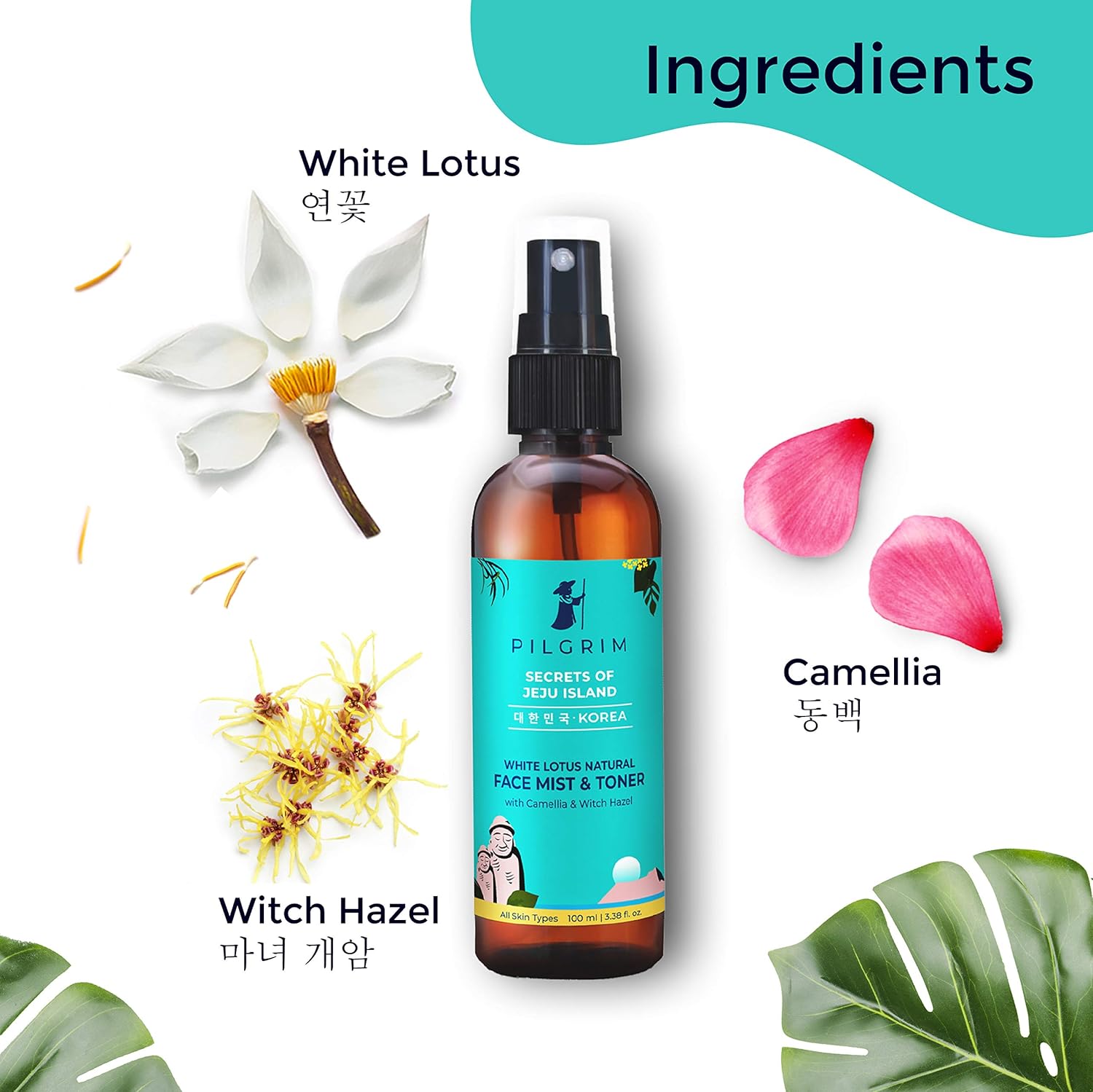 Pilgrim  Face Toner 100ml + Vino Red Vine Face Toner & Mist Spray 100ml image 3