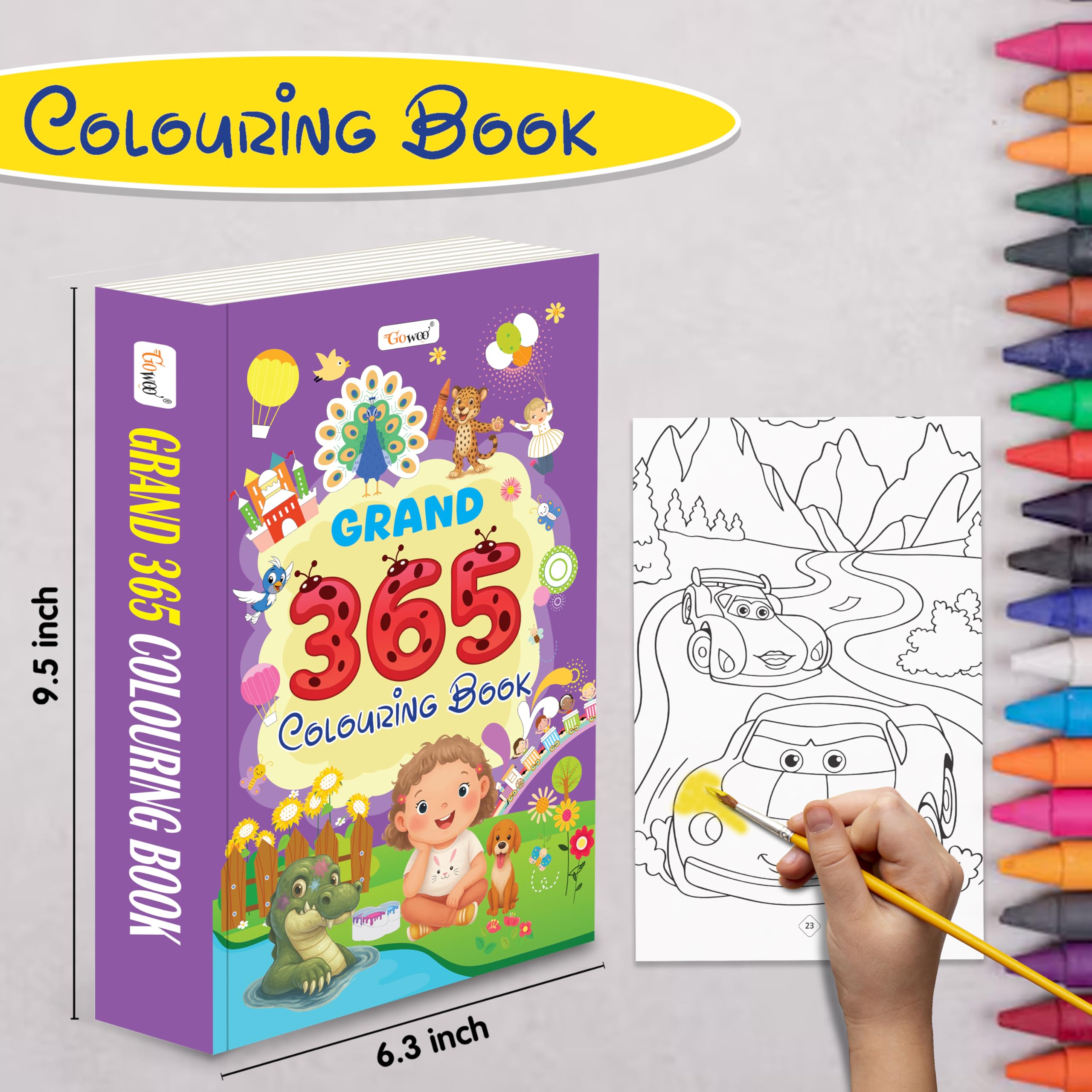 Grand - 365 Colouring Book :- Learn With Colouring, Creative Learning For Toddlers, Preschool Colouring Book, Educational…