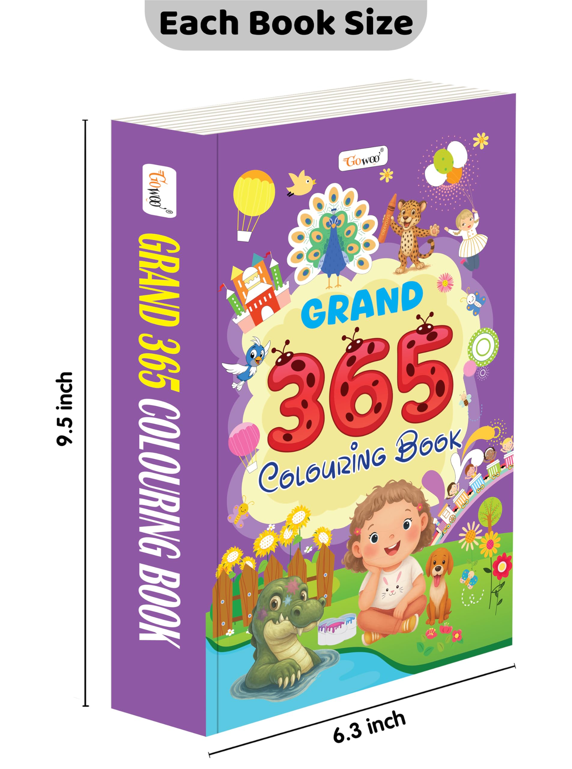 Grand - 365 Colouring Book :- Learn With Colouring, Creative Learning For Toddlers, Preschool Colouring Book, Educational…