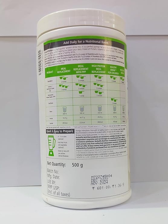 Herbalife Nutrition Shake Mate - 500 gms image 3