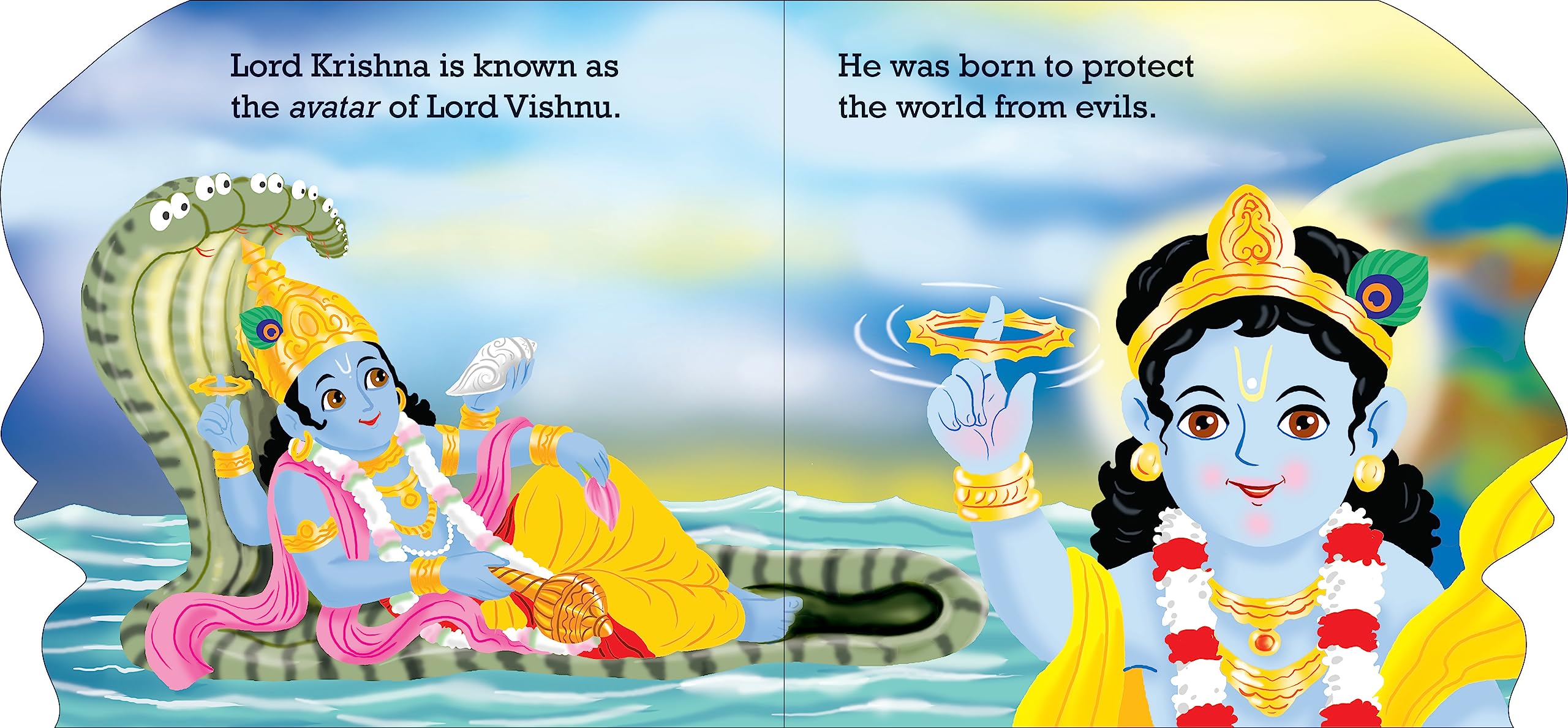 Blessings Forever- Lord Krishna (Die-Cut Board Book) – Scholars Hub (image 3)