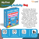 My First Learning Activity Bag : Educational Activity Books, Activity Bag For Early Learners, Kid'S Activity Bag Set-Ages…