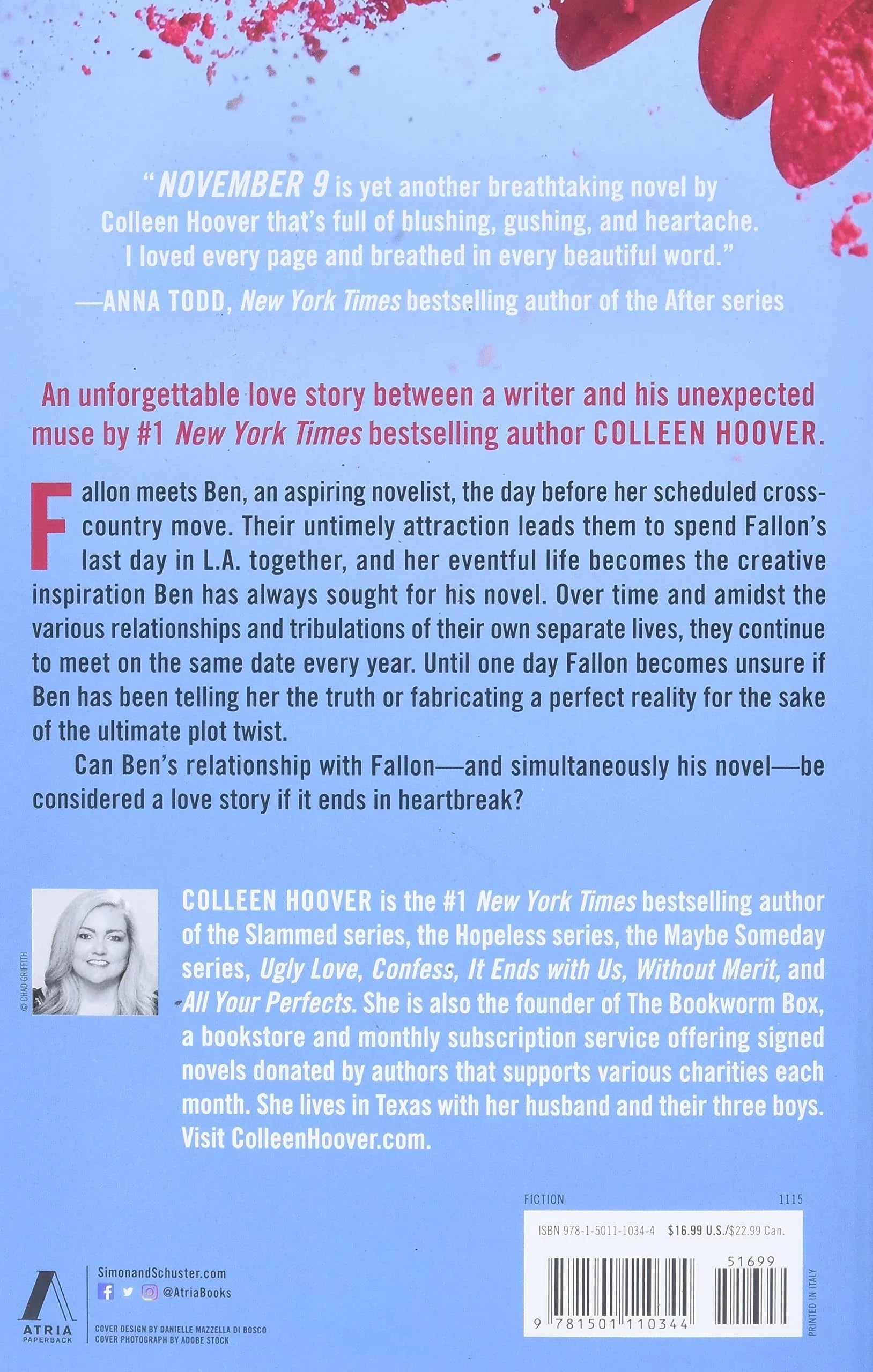 November 9: A Novel Paperback by Colleen Hoover image 2