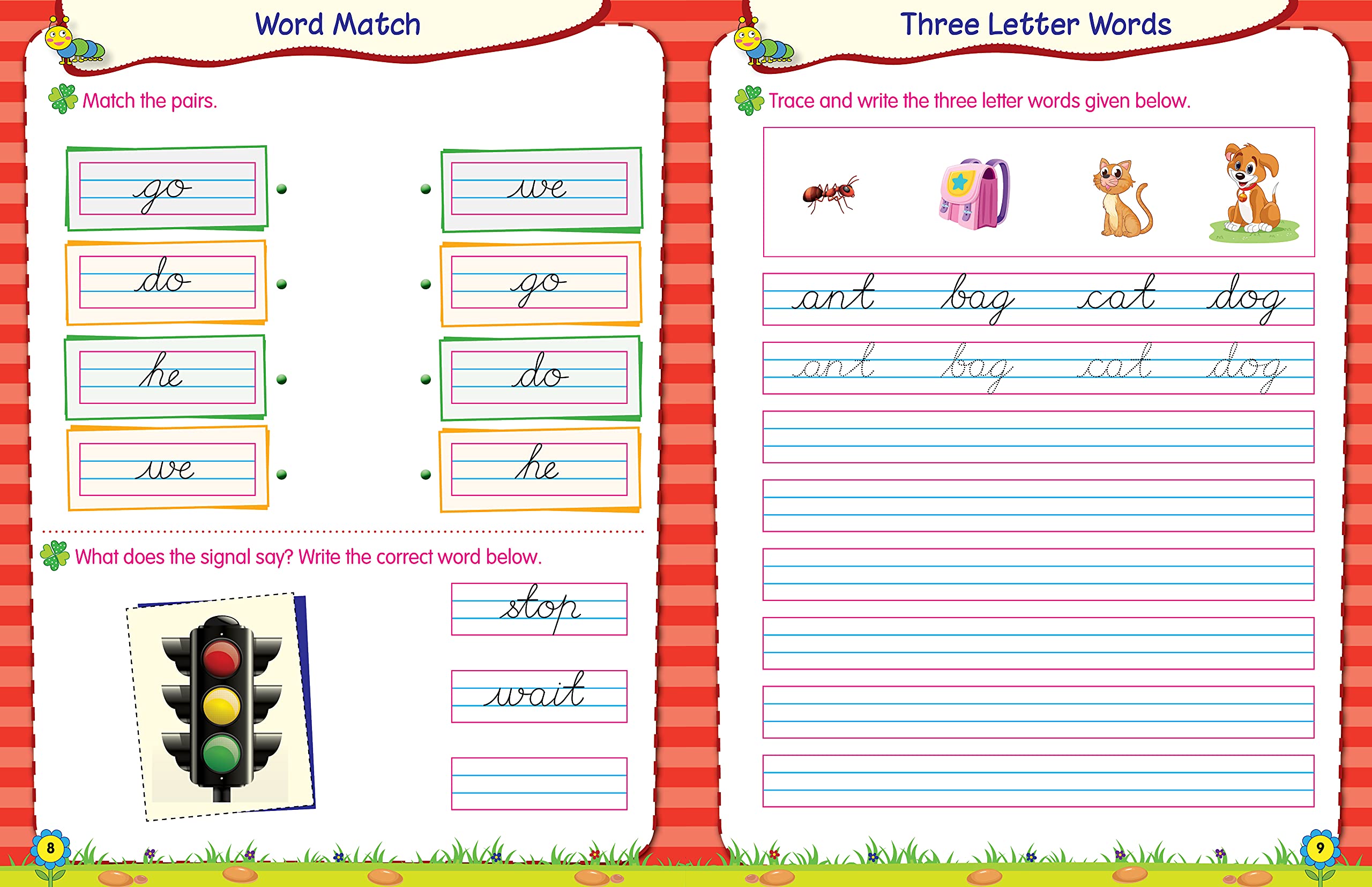 Scholars Hub Cursive Writing Books Combo (Vol 0,1) (For Ages 4-6)- Capital Letters, Small Letters & Word Family | Pack Of 2…