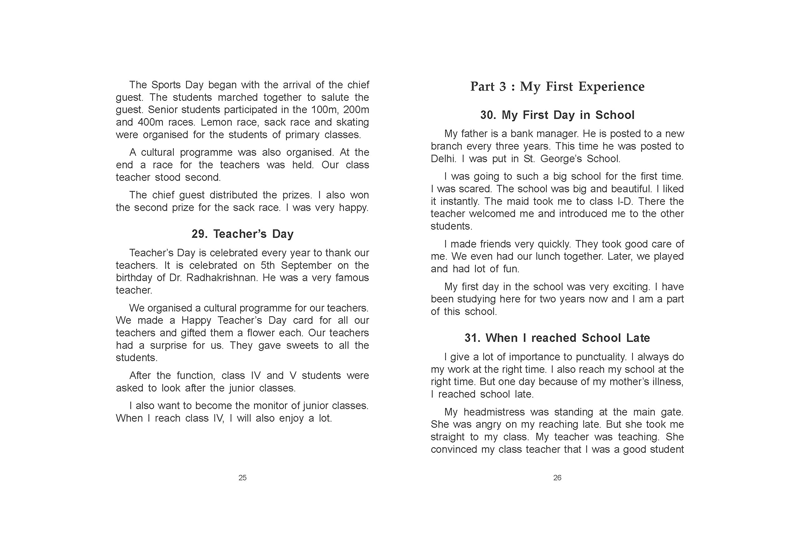 Scholars Hub English Essays & Letters Book For School Students (Vol-1 & 2) (Set Of 2 Books) | 180 Pages (image 2)