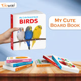 Pocket Board Book Set Of Abc, Numbers, Fruits, Vegetables, Wild Animals, Birds - Kids Educational Board Book, Preschool…