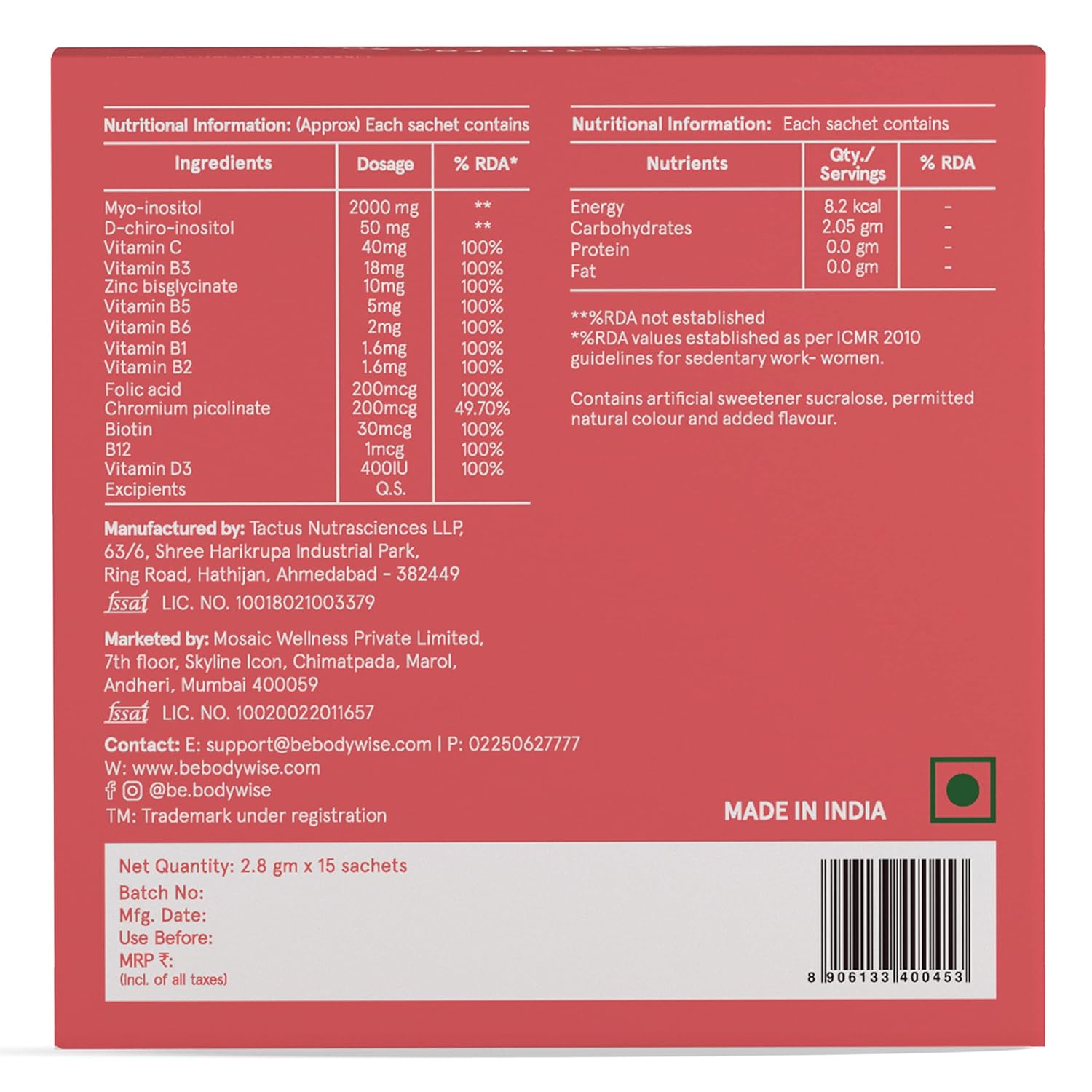 BeBodywise PCOS Superfood For Women -15 Sachets image 6