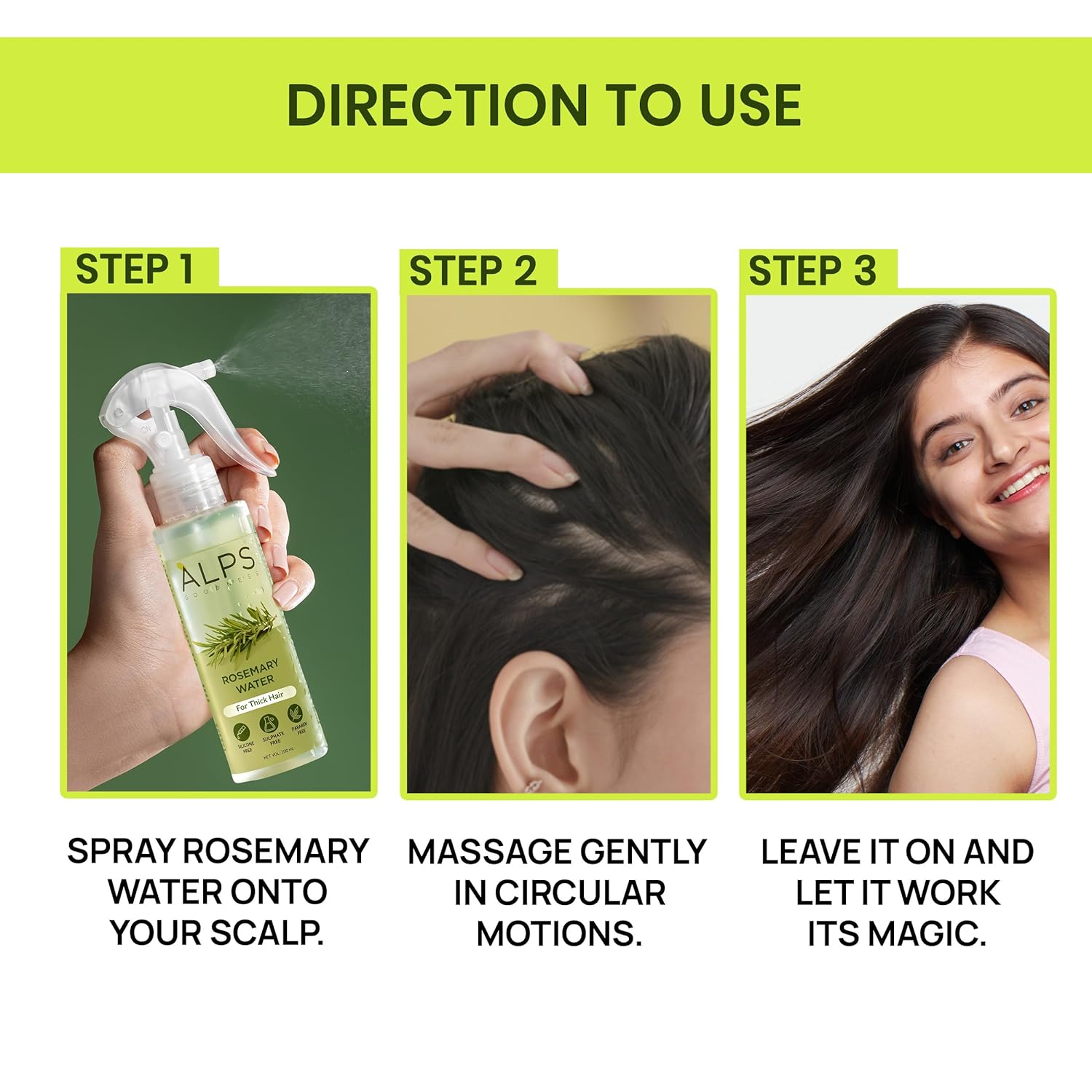 Alps-Goodness Rosemary Water Spray for Hair Growth- 200ml image 6