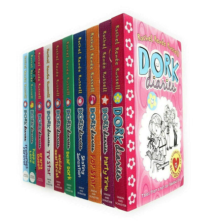 Dork Diaries x 10 Title Slipcase Set by Rachel Renee Russell