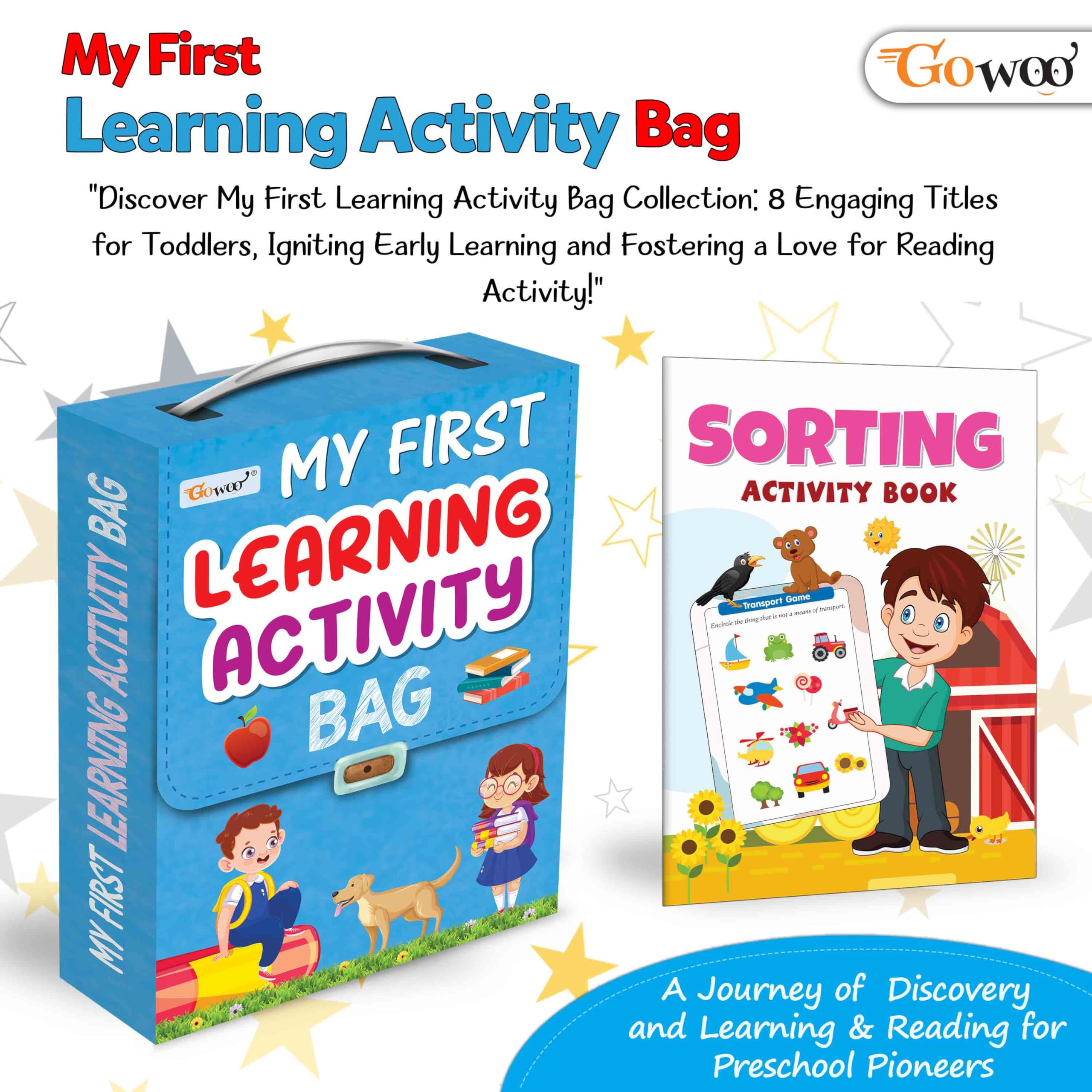 My First Learning Activity Bag : Educational Activity Books, Activity Bag For Early Learners, Kid'S Activity Bag Set-Ages…