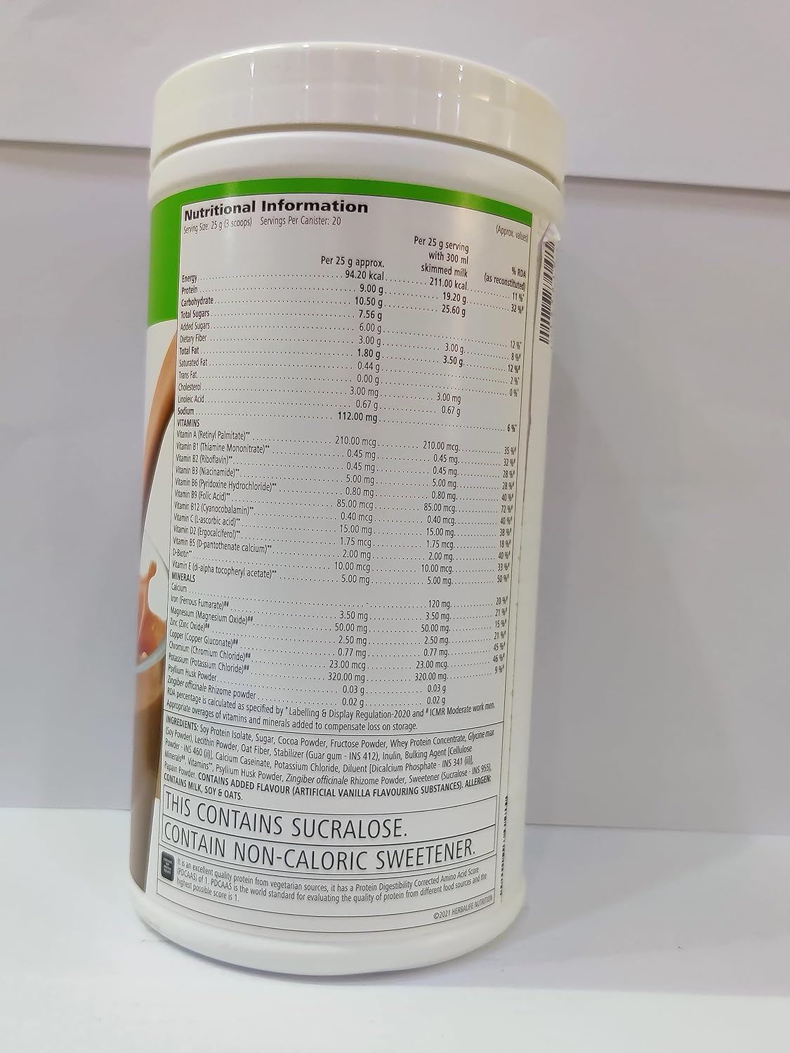 Herbalife Formula 1 Nutrition Shake Mix Chocolate Flavour 500 g image 3