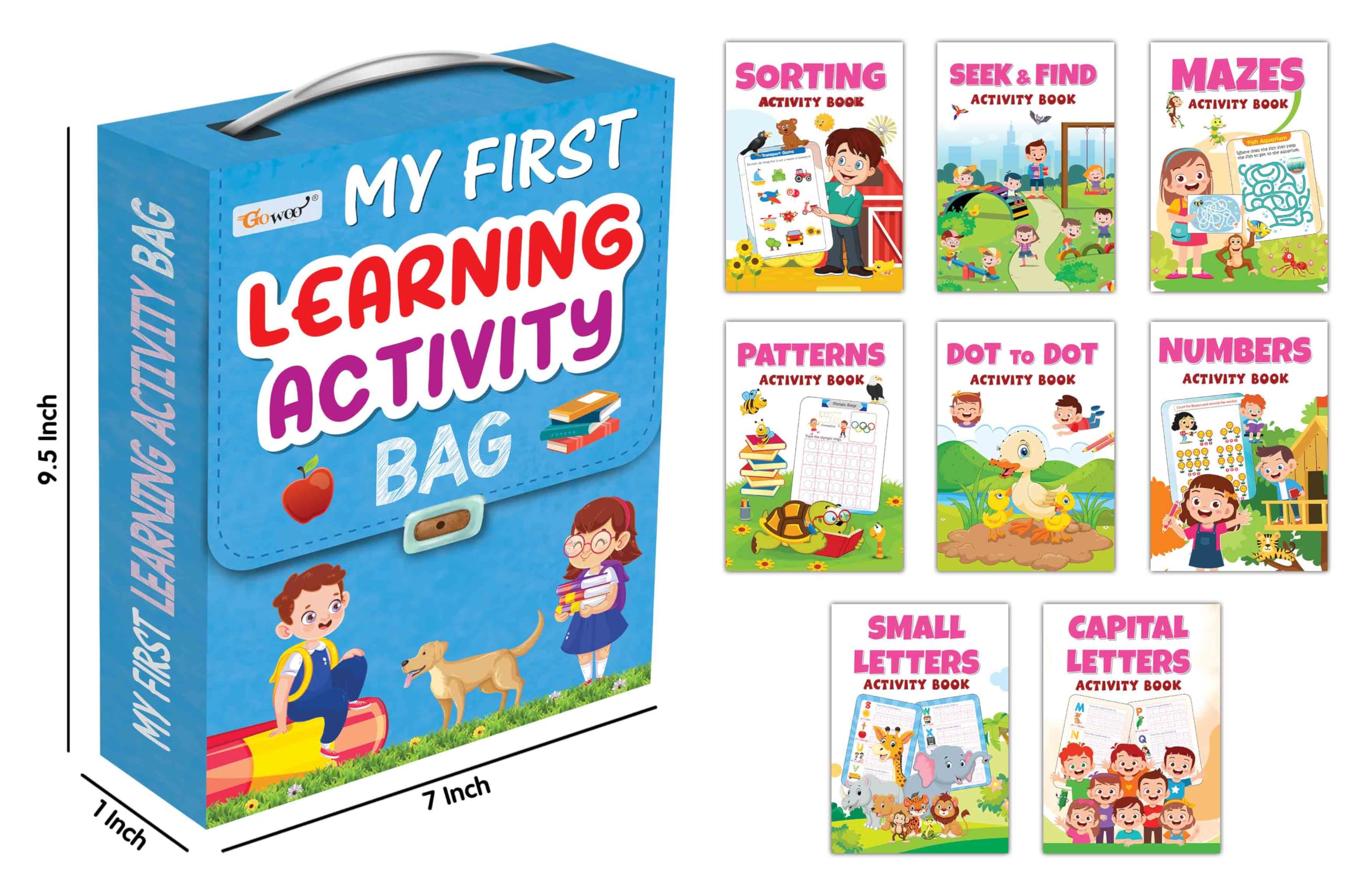 My First Learning Activity Bag : Educational Activity Books, Activity Bag For Early Learners, Kid'S Activity Bag Set-Ages…