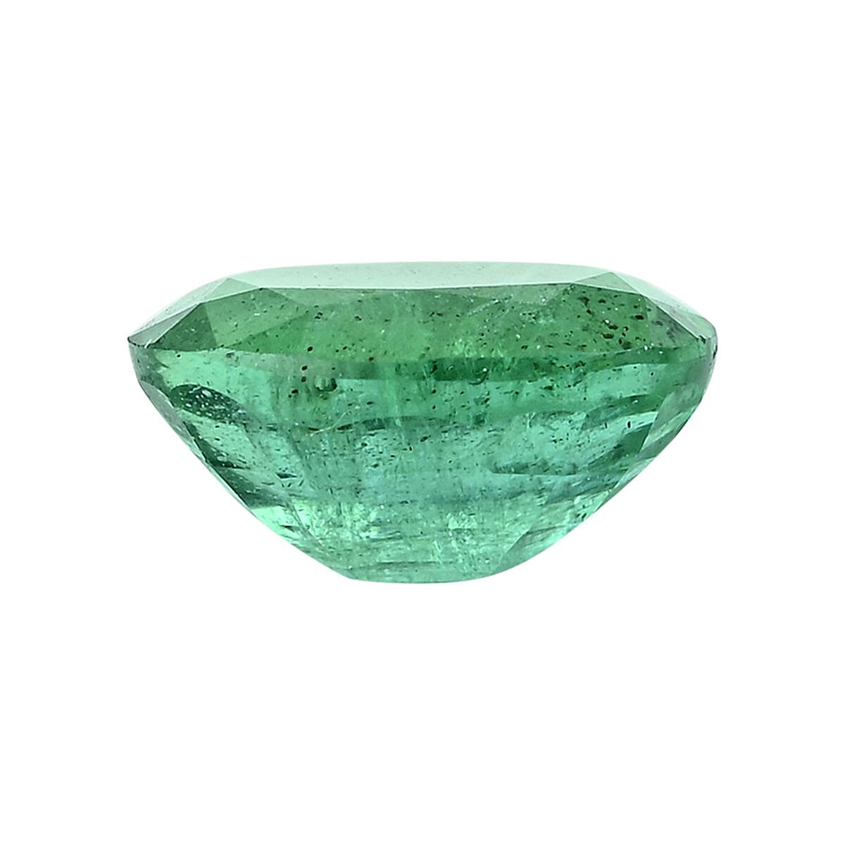 Astrolucrum Collector's Edition Certified & Appraised AAAA Gemfield Emerald (Ovl) 1.00 ctw (image 3)