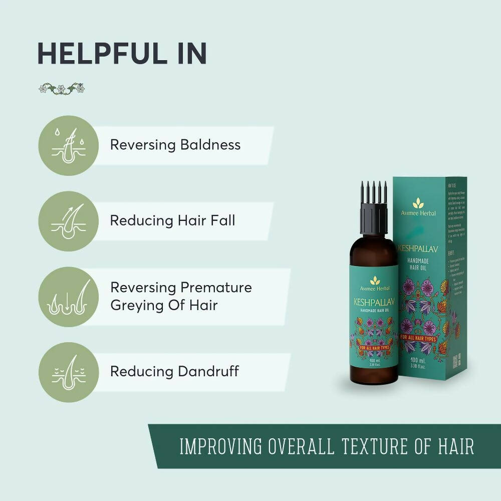 Avimee Herbal Keshpallav Hair Oil -100 ml image 3