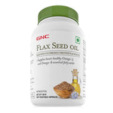GNC Flax Seed Oil 1000mg Vegetarian Omega 3 & 6 Capsules for Overall Well Being - 180 tabs image 4