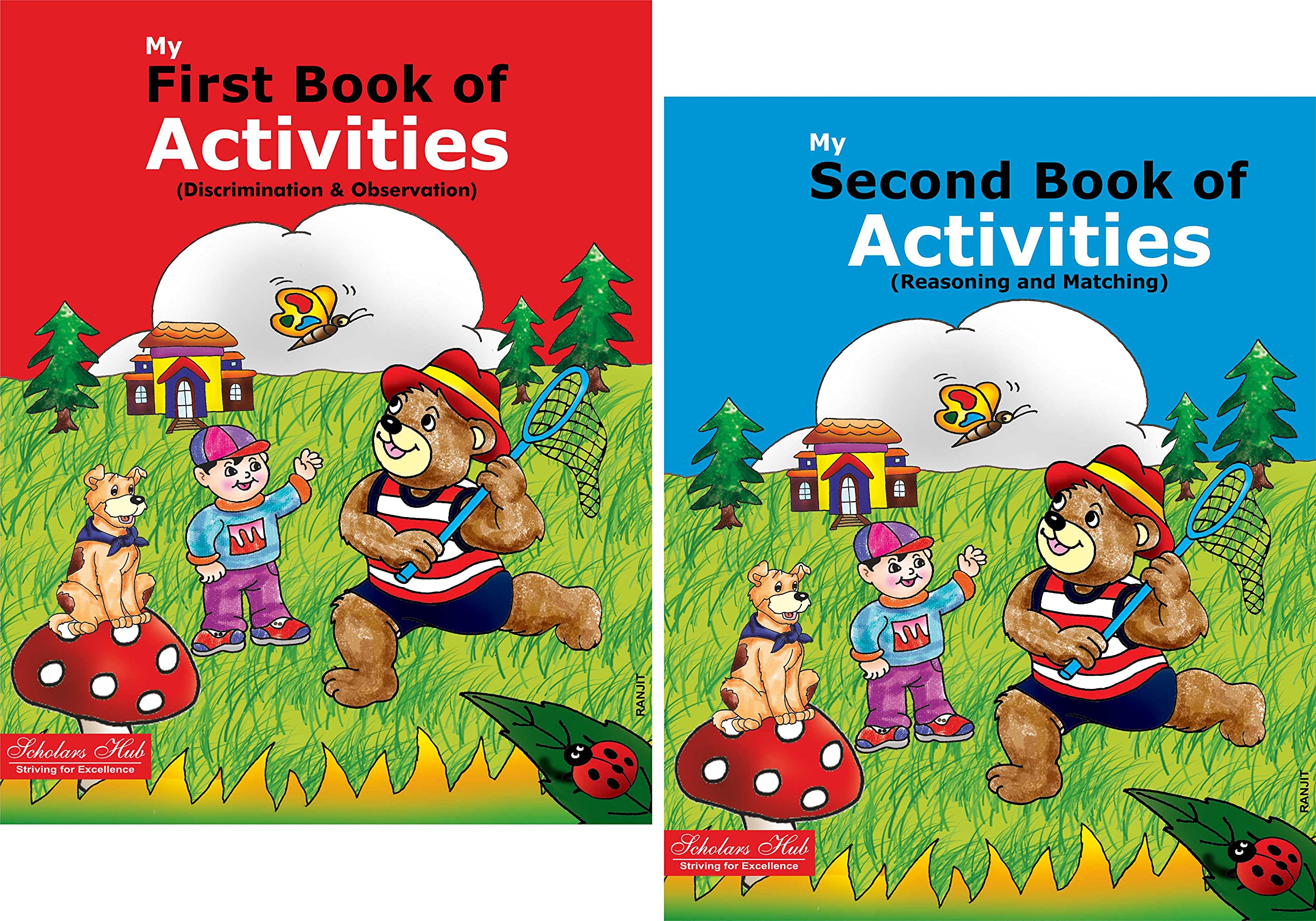 Scholars Hub Activity Book For Kids Set 1- My First Book Of Activity & My Second Book Of Activity (Set Of 2 Activity Books)…