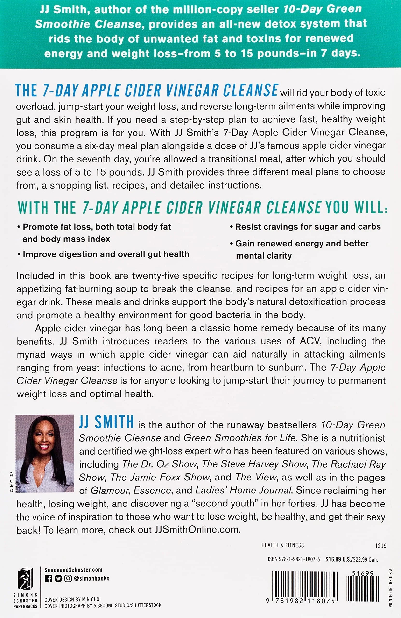 7-Day Apple Cider Vinegar Cleanse: Lose Up to 15 Pounds in 7 Days and Turn Your Body into a Fat-Burning Machine Paperback image 2
