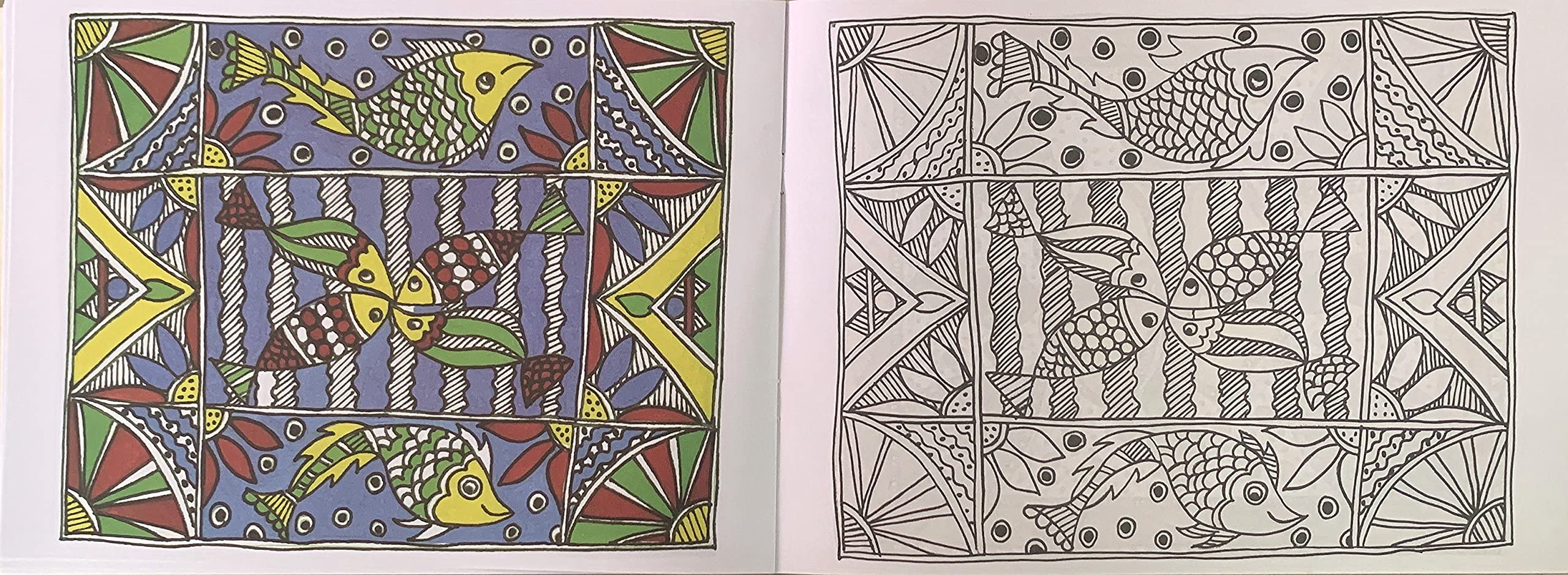 Scholars Hub Best Of Madhubani Art Paintings Book -Vol 1, Vol 2 (Set Of 2 Books) | 48 Pages (image 3)