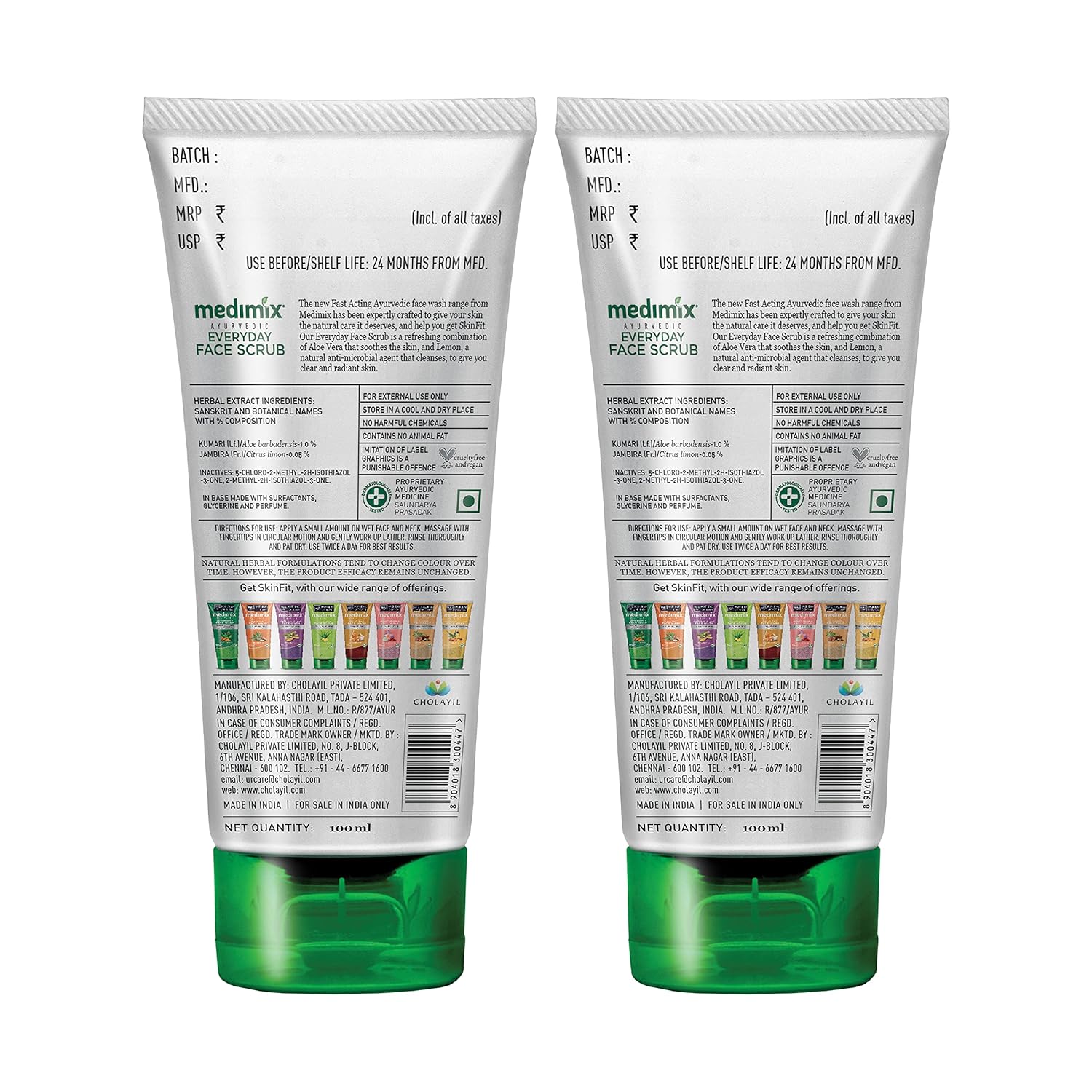 Medimix Ayurvedic Everyday Face Scrub, 100ml image 2