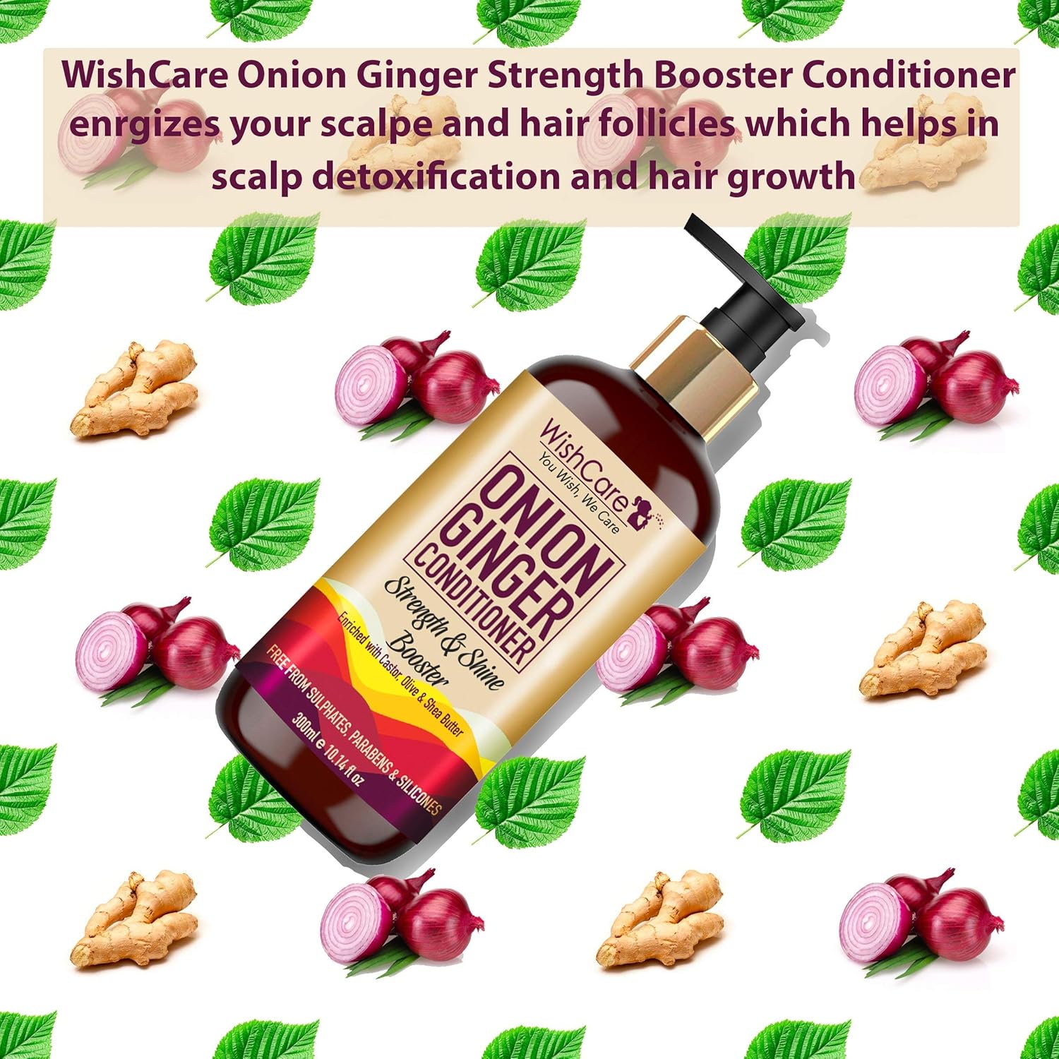 WishCare Onion Ginger Conditioner-300 ml image 2