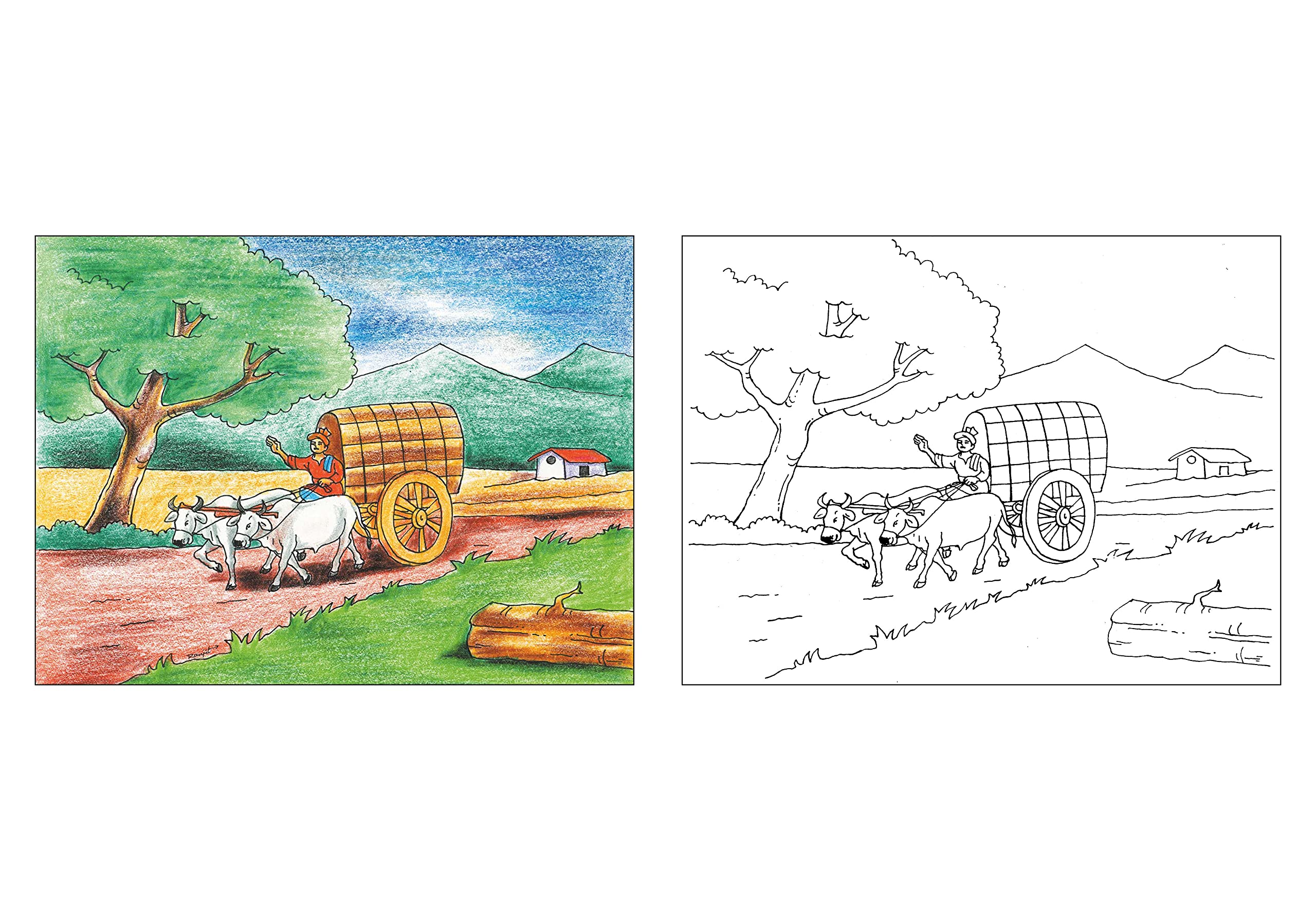 Scholars Hub Best Scenery In Pastel Book -Vol-1, Vol 2 (Set Of 2 Books) | 40 Pages (image 2)