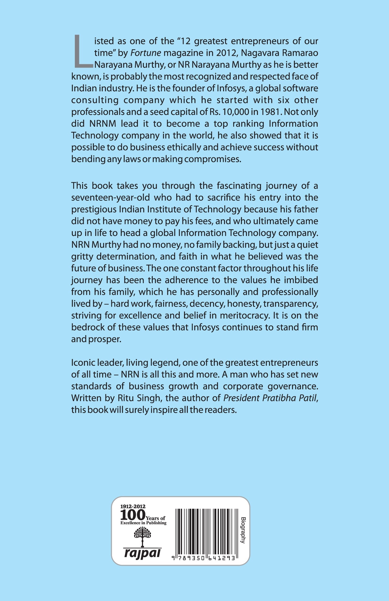 Nr Narayan Murthy: A Biography - Ritu Singh – Rajpal & Sons (image 2)