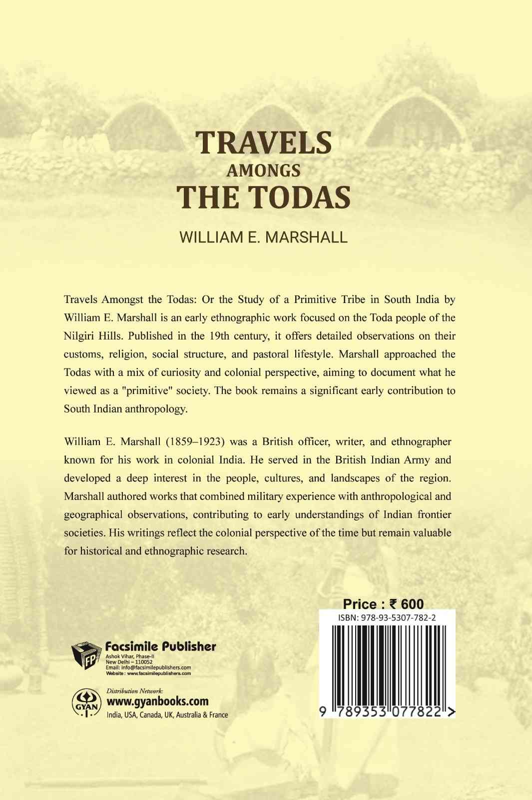 Travels amongs the Todas: or the study of a primitive tribe in South India - Gyan Books (image 2)