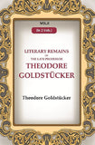 Literary Remains Of The Late Professor Theodore Goldstücker 2nd - Gyan Books (image 2)