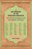 A Dictionary of the English Language: For The Use of Schools, And For General Reference - Gyan Books
