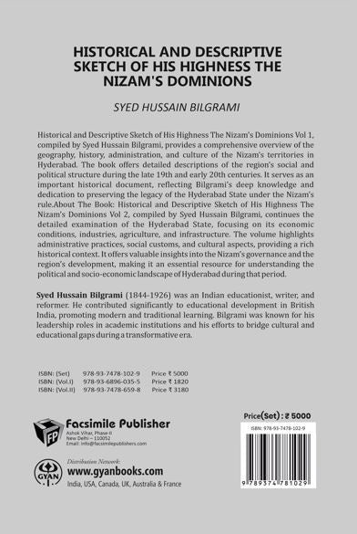 Historical And Descriptive Sketch of His Highness The Nizam'S Dominions (2 Vols. Set) - Gyan Books (image 2)