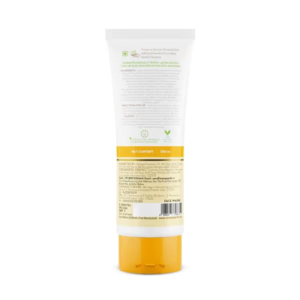 Ubtan Face Wash with Turmeric & Saffron for Tan Removal – 100ml image 9