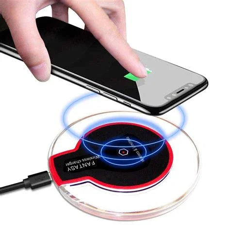 Wireless Charger with led Light Compatible for Phone x/Samsung Galaxy s9+/s9 and Other qi Enabled Devices (Wireless Charging Plate)